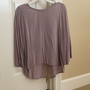 Chloe K Flowy Mauve Top